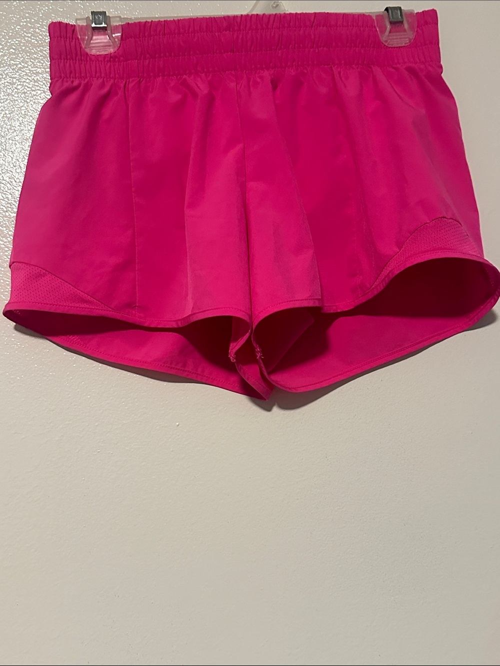 Girls' Hot Pink Athletic Shorts with Elastic Waist